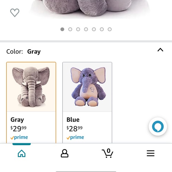 Infant Elephant pillow. Good used condition. - Picture 1 of 4